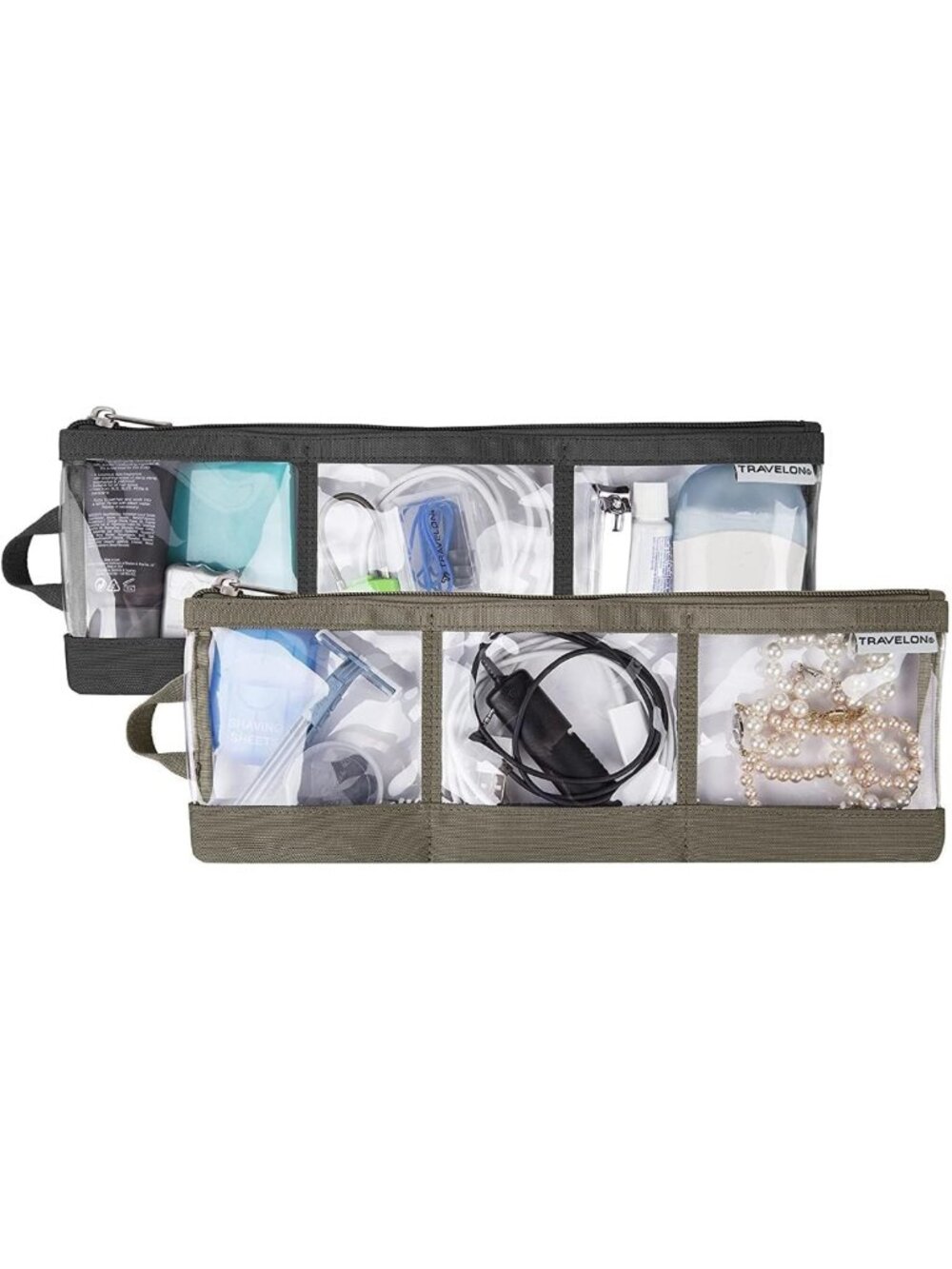 Set of 2 Travel Accessory Organizers - Compact, Lightweight, Perfect for Packing